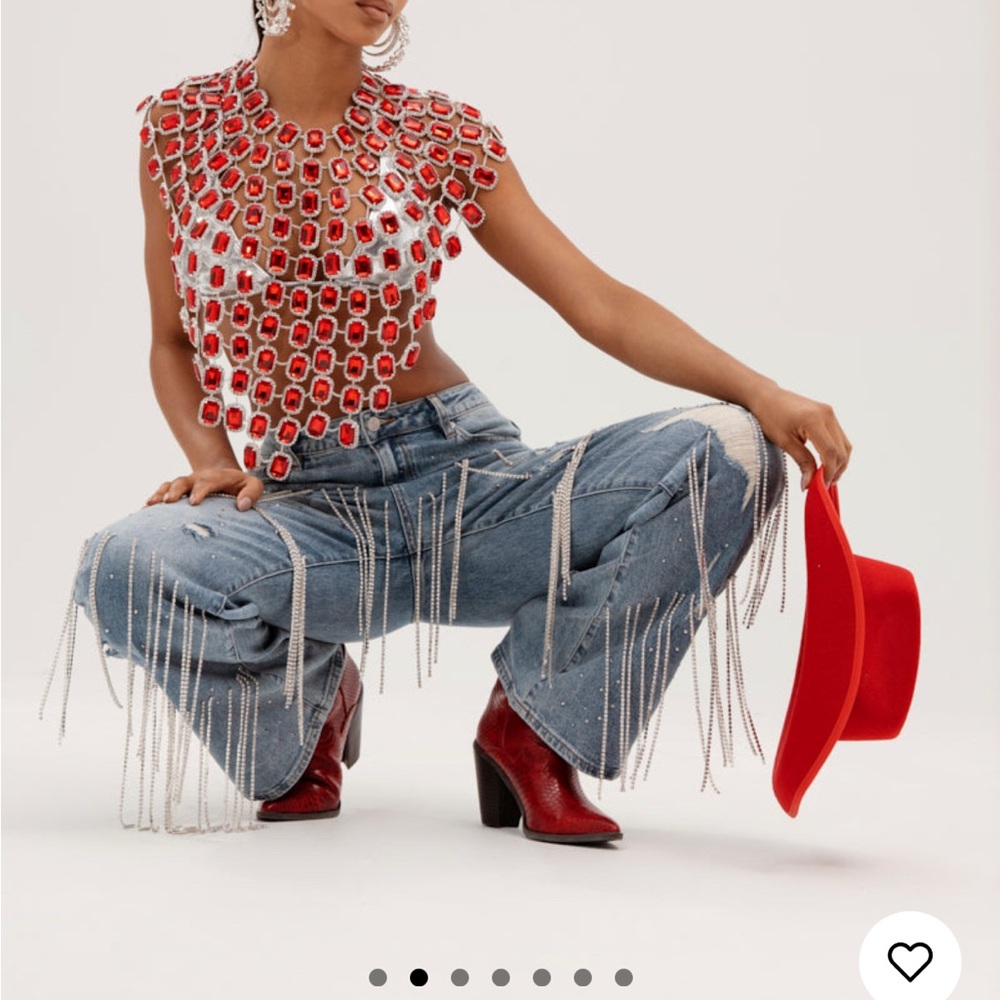 Dripping in Diamonds Akira jeans size 28/7 NWT